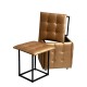 5-in-1 pouffe-transformer - 5 stools in 1 pouffe camel eco leather