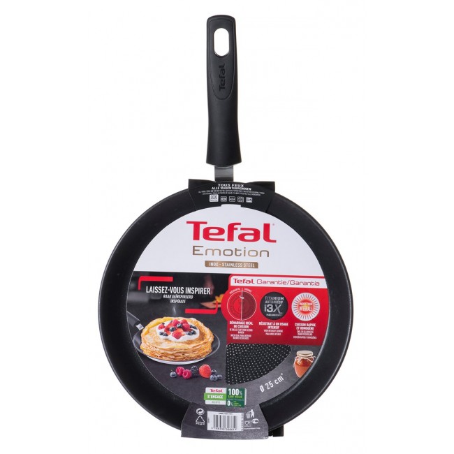 Pancake pan TEFAL Emotion E30038 25 cm Black, Grey