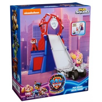 PAW Patrol : The Mighty Movie Mini Lookout Tower Playset with Mighty Pups Skye Toy Car and Marshall Toy Figure, Kids Toys for Boys & Girls Ages 3+