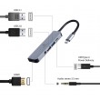 Gembird A-CM-COMBO5-02 laptop dock/port replicator Wired USB 3.2 Gen 1 (3.1 Gen 1) Type-C Silver
