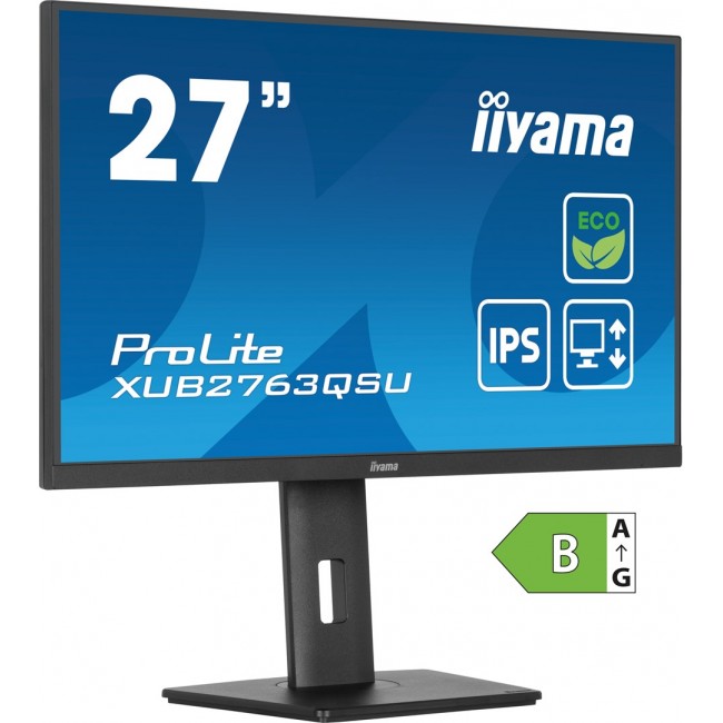 iiyama ProLite XUB2763QSU-B1 computer monitor 68.6 cm (27 iiyama ProLite XUB2763QSU-B1 computer monitor 68.6 cm (27