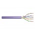 DIGITUS Cat.6 Installation Cable, U/UTP, B2ca, AWG 23/1, LSOH, 100m, Purple,