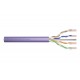DIGITUS Cat.6 Installation Cable, U/UTP, B2ca, AWG 23/1, LSOH, 100m, Purple,
