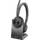 HP Poly Voyager 4320 UC Stereo USB-A Headset +BT700 USB-A Adapter +Charging Stand