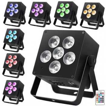 Battery-powered LIGHT4ME ACCU PAR RGBWA-UV floodli