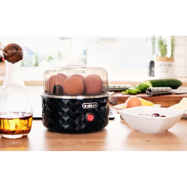 EM101C ELDOM Egg cooker EGGO, 1-7 eggs, 380 W, adjustable cooking hardness EM101C ELDOM Egg cooker EGGO, 1-7 eggs, 380 W, adjustable cooking hardness