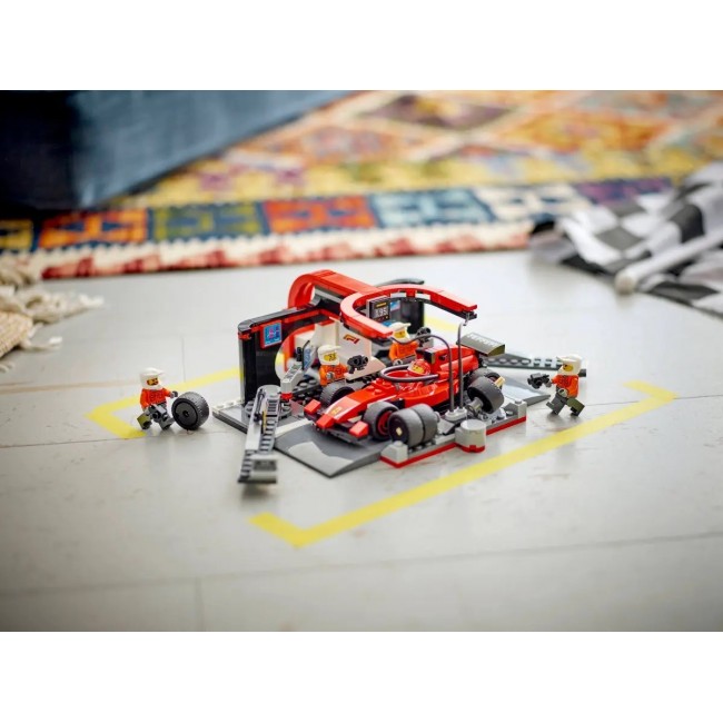 LEGO CITY 60443 F1 - Pit Stop & Pit Crew with Ferrari Car