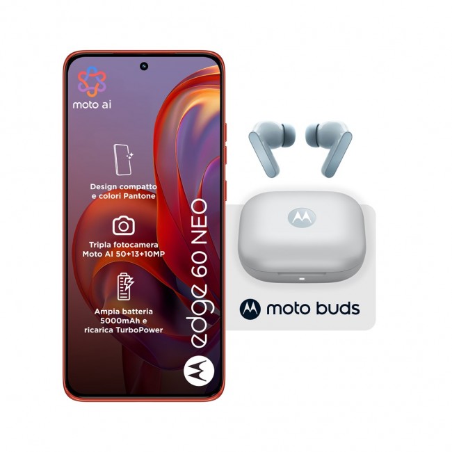 Motorola edge 60 neo + Moto Buds PG38C05749 16.1 cm (6.36
