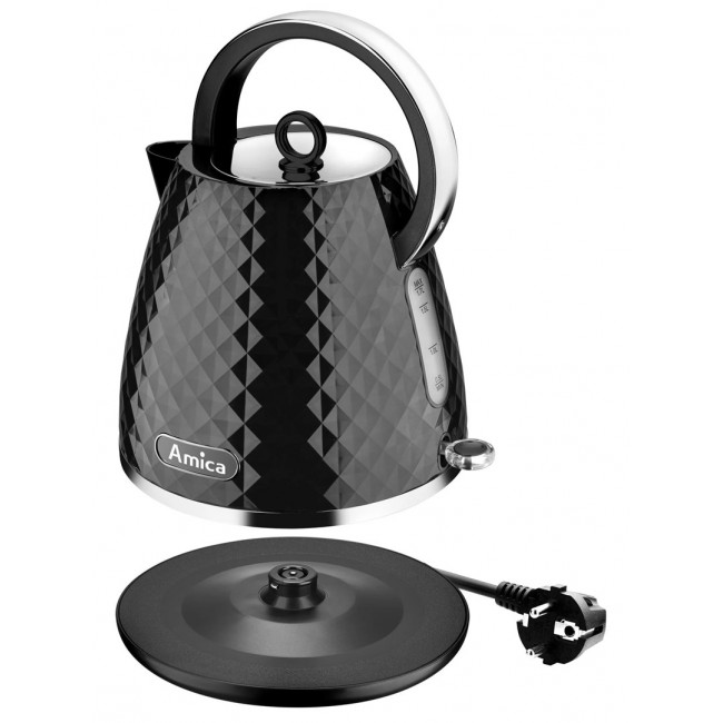 Amica KF 3030 1.7 l 2200 W electric kettle Black Amica KF 3030 1.7 l 2200 W electric kettle Black