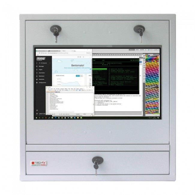 Techly ICRLIM10SV rack cabinet Wall mounted rack Grey Techly ICRLIM10SV rack cabinet Wall mounted rack Grey