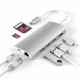 Satechi ST-TCMA2S laptop dock/port replicator USB 3.2 Gen 1 (3.1 Gen 1) Type-C Silver