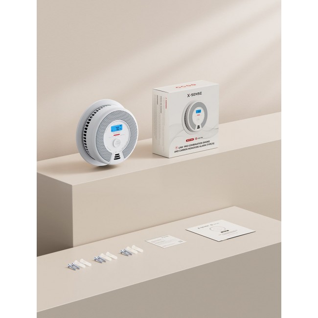 X-Sense SC07-MR smart smoke detector Photoelectrical reflection detector Interconnectable Wireless connection X-Sense SC07-MR smart smoke detector Photoelectrical reflection detector Interconnectable Wireless connection
