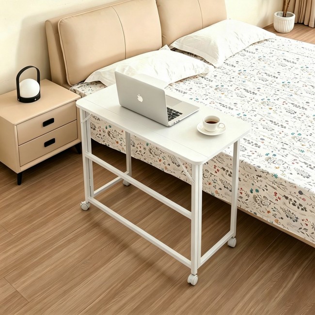 Maclean Folding Desk, White, Mobile, 100x65 cm, max. 50 kg, Corner, L-Shaped, MC-1250 L/W