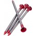 MSR Carbon-Core Stake Aluminium, Carbon fiber Red, Silver 4 pc(s)