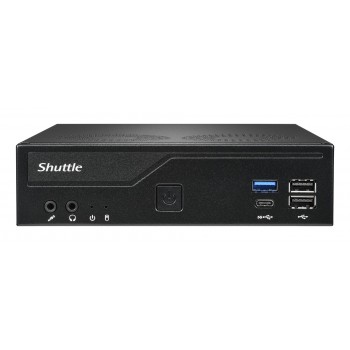 Shuttle XP slim DH610V2 PC/workstation barebone 1.35L sized PC Black Intel H610 LGA 1700