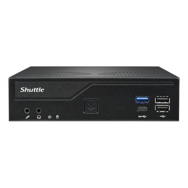 Shuttle XP slim DH610V2 PC/workstation barebone 1.35L sized PC Black Intel H610 LGA 1700