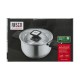 Resto Kitchenware Anser 4.4 L Round Black, Stainless steel
