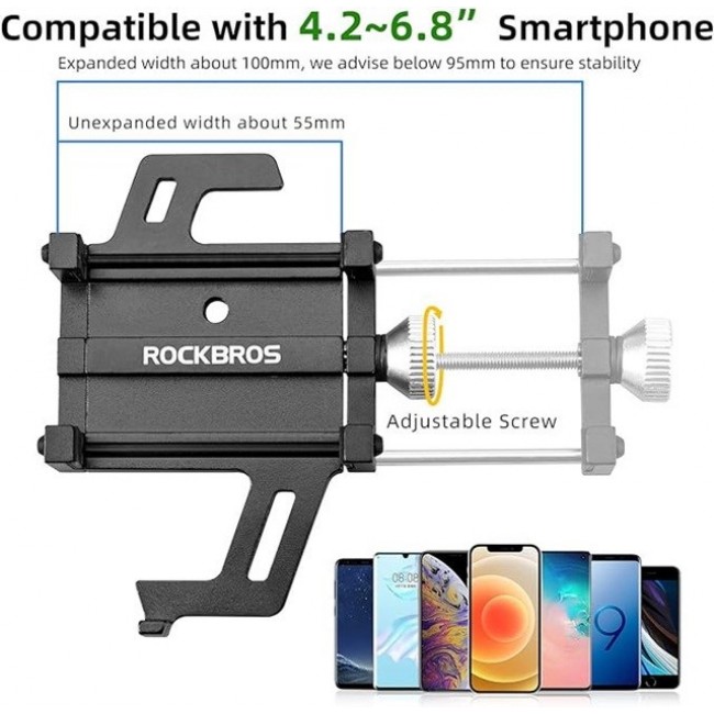 Rockbros 699-BK Bike Phone Holder Black