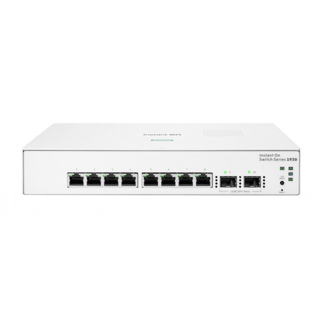 HPE Aruba Networking Networking Instant On Switch 8p Gigabit 2p SFP 1930 HPE Aruba Networking Networking Instant On Switch 8p Gigabit 2p SFP 1930