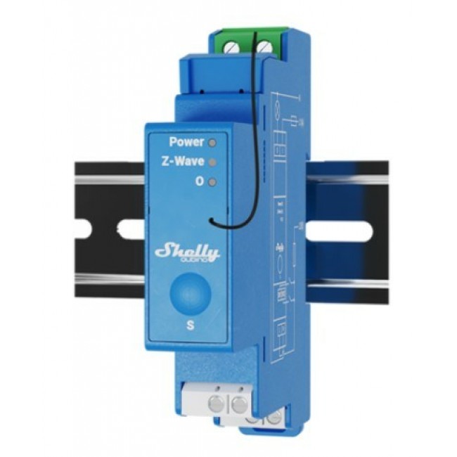 Shelly Qubino Wave Pro 1 electrical relay Blue Shelly Qubino Wave Pro 1 electrical relay Blue
