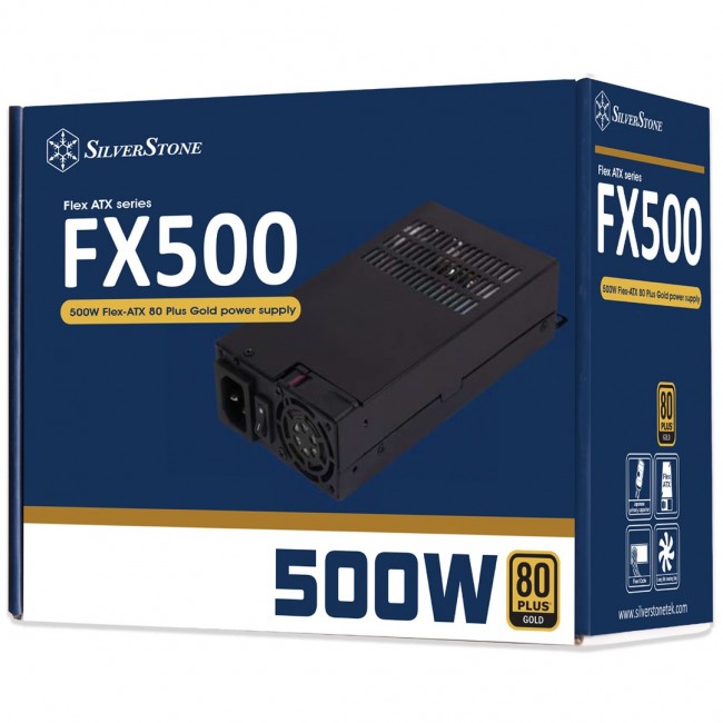 Silverstone FX500 power supply unit 500 W 20+4 pin ATX Flex ATX Black Silverstone FX500 power supply unit 500 W 20+4 pin ATX Flex ATX Black