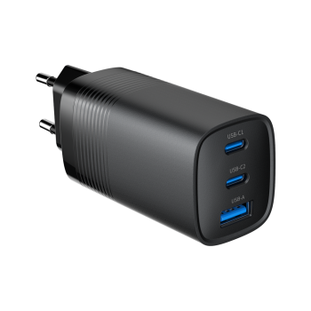 Gembird TA-UC-PDQC65-01-BK mobile device charger Universal Black AC Fast charging Indoor