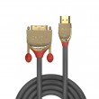 Lindy 2m HDMI to DVI-D Cable, Gold Line