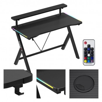 Huzaro Hero 1.9 RGB Gaming Desk Black