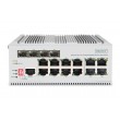 Digitus 8 port Gigabit Ethernet network PoE switch, industrial, L2 managed, 4 SFP uplink