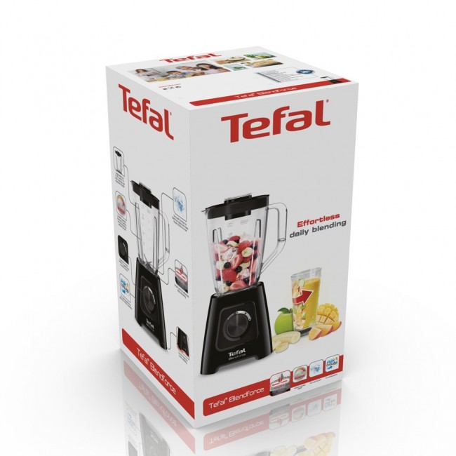 Tefal BlendForce II BL4208 blender 1.25 L Tabletop blender 600 W Black