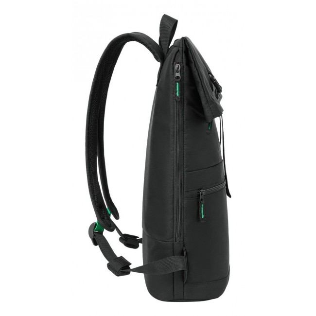Rivacase Gremio backpack City backpack Black Polyester, Recycled polyethylene terephthalate (rPET)