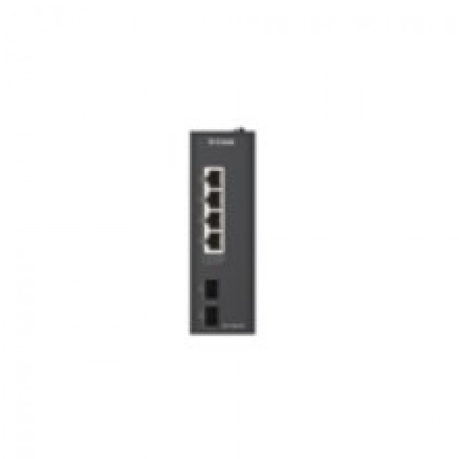 D-Link 6-Port Gigabit Industrial Unmanaged Switch with 2 x SFP Ports