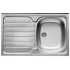 PYRAMIS INTL 80X50 1B1D Top-mounted sink Rectangular Stainless steel