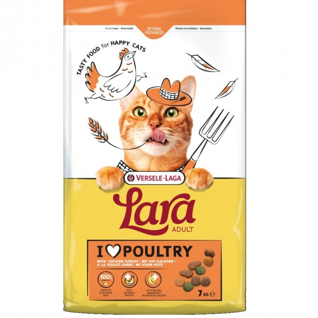 VERSELE-LAGA Lara Adult Turkey with chicken - dry cat food - 7kg