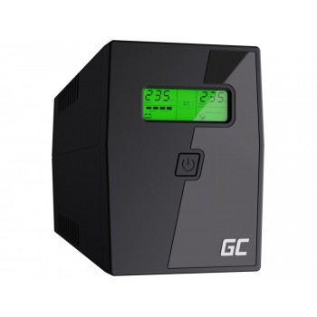 UPS UNINTERRUPTIBLE POWER SUPPLY Green Cell POWER PROOF 600VA 360W WITH LCD DISPLAY UPS01LCD UPS UNINTERRUPTIBLE POWER SUPPLY Green Cell POWER PROOF 600VA 360W WITH LCD DISPLAY UPS01LCD