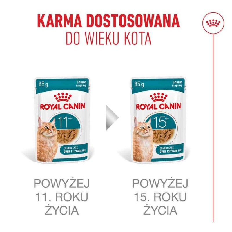 ROYAL CANIN Ageing 11+ Chunks in gravy - wet cat food - 12x85g