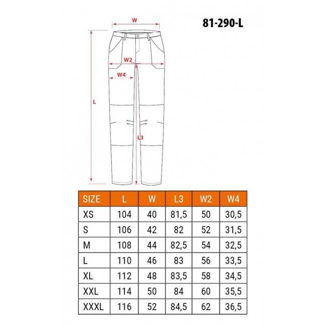 NEO tools 81-290-L protective trousers Black