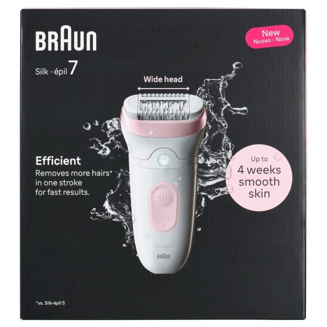 Braun Silk- pil 7 7-000 Pink, White