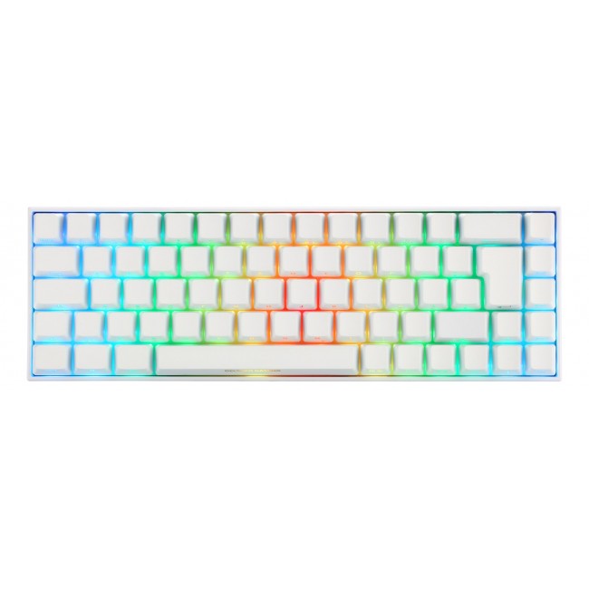 Deltaco Gaming GAM-100-W-DE keyboard USB + RF Wireless + Bluetooth QWERTZ German White