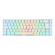 Deltaco Gaming GAM-100-W-DE keyboard USB + RF Wireless + Bluetooth QWERTZ German White