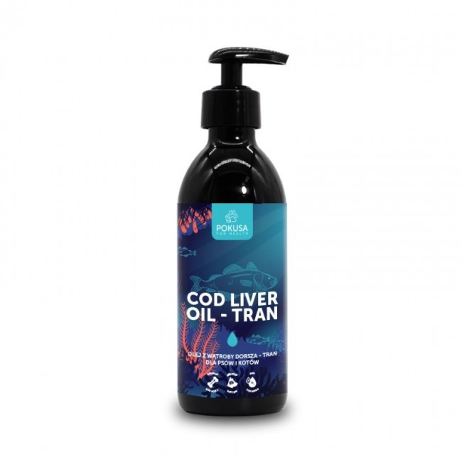 POKUSA Cod liver oil - cod liver oil for dogs and cats 250 ml