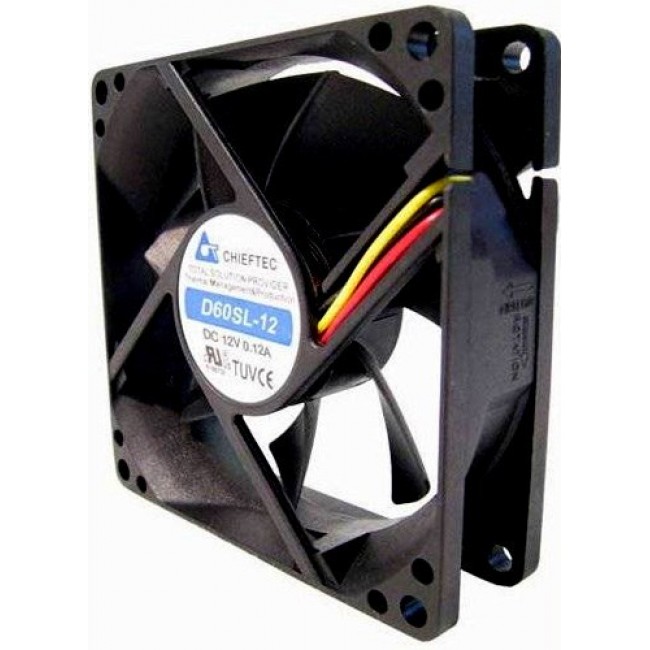 Chieftec AF-0625S computer cooling system Computer case Fan Black