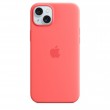 Apple iPhone 15 Plus Silicone Case with MagSafe - Guava Apple iPhone 15 Plus Silicone Case with MagSafe - Guava