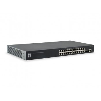 LevelOne KILBY 26-Port L2 Managed Gigabit Switch, 2 x 10GbE SFP+