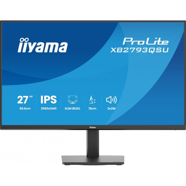 iiyama ProLite XB2793QSU-B1 computer monitor 68.6 cm (27 iiyama ProLite XB2793QSU-B1 computer monitor 68.6 cm (27