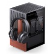 Jonsbo T6 PC Case, Mini-Tower, Mini-ITX, Tempered Glass, Wood, black