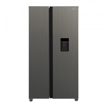 Total No Frost MPM-439-SBS-15/ND Side-by-Side Fridge, stainless steel, height 177 cm