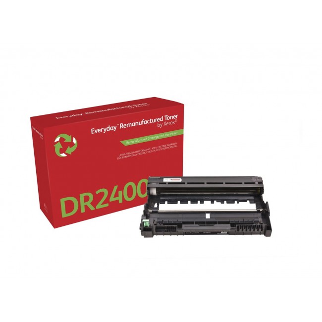 Xerox Everyday Mono Drum Remanufactured by compatible with Brother DR2400, Standard capacity Xerox Everyday Mono Drum Remanufactured by compatible with Brother DR2400, Standard capacity