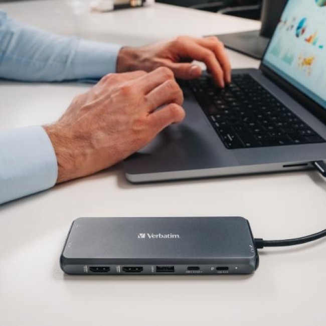 Verbatim 16105448 interface hub USB Type-C Grey