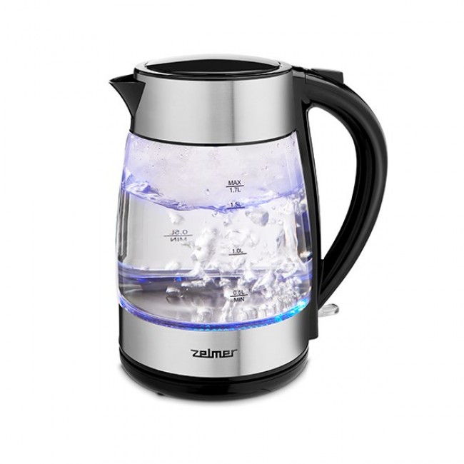 Zelmer ZCK8011 electric kettle 1.7 L 2200 W Black, Stainless steel Zelmer ZCK8011 electric kettle 1.7 L 2200 W Black, Stainless steel